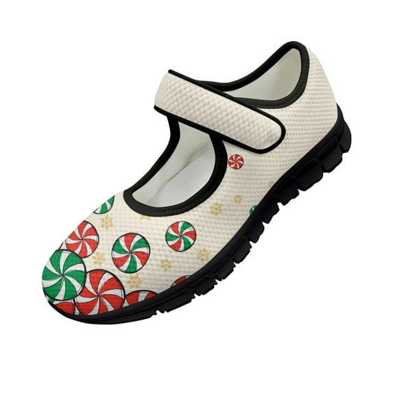 Psesaysky Girls' Printed Casual Shoes with Candies for School Breathable Comfortable Durable Walking Shoes Suitable for Spring Autumn