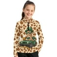 thumbnail image 1 of Psesaysky Girls St. Patrick Giraffe Print Sweatshirts Kids Casual Long Sleeve Trendy Tops Fall Comfy Lightweight Quarter Zip Pullovers Athletic Thermal Coat 8-9 Years, 1 of 6