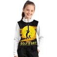 thumbnail image 1 of Psesaysky Girls Sweatshirts Size 10-11 Years Golf Player Dog Graphic Pullover Long Sleeve Quarter Zip Shirt Cute Cartoon Casual Winter Clothes for Girls, 1 of 6