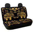 thumbnail image 1 of Psesaysky Gold Elephant Car Back Seat Covers, Set of 2 Pieces Stretch Durable Seat Covers for Auto Truck Suv Interior Protection, 1 of 4