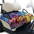 thumbnail image 1 of Psesaysky Golf Cart Seat Covers with Extra Handle, Portable Golf Seat Towel Blanket, Tropical Style Non-slip Back, All Seasons Fit for EZGO, Yamaha, Club Car Front Seats, Galaxy Palm Tree, 1 of 8