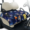 thumbnail image 1 of Psesaysky Golf Cart Seat Covers Neon Jellyfish Pattern Golf Cart Seat Blanket with 4 Pockets and Handle, Non-slip Universal Fit for EZGO, Yamaha, Club Car and Other 2-Seat Carts, 51"x 30.3", 1 of 8