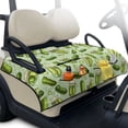 thumbnail image 1 of Psesaysky Golf Cart Seat Covers Universal Golf Cart Seat Blanket with 4 Pockets and Handle Fit for EZGO TXT RXV/Club Car DS Precedent Front Seats 2-Person Seats, Green Pickle, 1 of 8