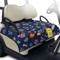 thumbnail image 1 of Psesaysky Golf Cart Seat Covers Universal Golf Cart Seat Towel Blanket with 4 Pockets and Cute Paw&Bone Pattern, Extra Handle, Washable for EZGO, Yamaha, Club Car Front 2 Person Seats, 1 of 8