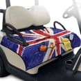 thumbnail image 1 of Psesaysky Golf Cart Seat Covers (With an extra handle) Seat Blanket, with 4 Front Pockets, Fits for EZGO, Yamaha, Club Car, Epic and Other 2 Person Seats, All Seasons (UK Flag), 1 of 8