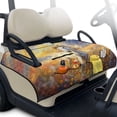 thumbnail image 1 of Psesaysky Golf Cart Seat Covers (With an extra handle) Seat Blanket, with 4 Front Pockets, Fits for EZGO, Yamaha, Club Car, Epic and Other 2 Person Seats, All Seasons (White Horse Flower), 1 of 8