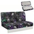 thumbnail image 1 of Psesaysky Gothic Skull Bat Jackknife Sofa Cover, 2 Piece Elastic Anti Scratch Camper Slipcover for RV Folding Sofa Bed and Travel Trips, 1 of 5