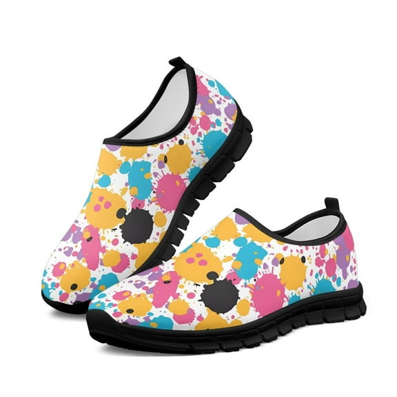 Psesaysky Graffiti Casual Shoes for Girls Students Women's Comfortable Walking Shoes Fashionable Durable Printed Shoes