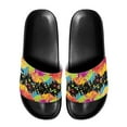 thumbnail image 1 of Psesaysky Graffiti Colorful Slide Sandals for Ladies Girls Fashionable Comfortable Durable Sandals Suitable for Indoor Outdoor Daily Wear, 1 of 4