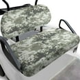 thumbnail image 1 of Psesaysky Green Camo Pixel Print Golf Cart Seat Cover Breathable Mesh Bench Seat Cover Universal Fit for Club Car Golf Cart Decorations All Seasons No Stapler Required, 1 of 8