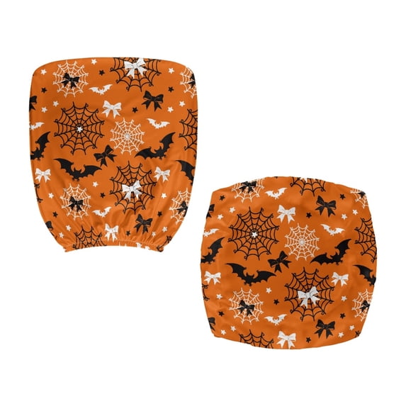 Psesaysky Halloween Bat Web Decoration Rotating Chair Protectors Elastic Desk Office Chair Seat Covers for Men, Stretchable Decorative Office Chair Covers for High Back Chair
