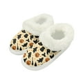 thumbnail image 1 of Psesaysky Halloween Ghost Pumpkin Print Slippers for Women Indoor Non-Slip, Fuzzy Slipper with Thick Sole, Winter Warm House Shoes, Cozy Gifts for Women, Size 9-10, 1 of 7