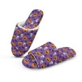 thumbnail image 1 of Psesaysky Halloween Pumpkin Skull Print House Slippers for Women Indoor Open Toe Women House Slippers Winter Cotton Shoes Breathable Home Soft Outsole, Size 6-7, 1 of 7