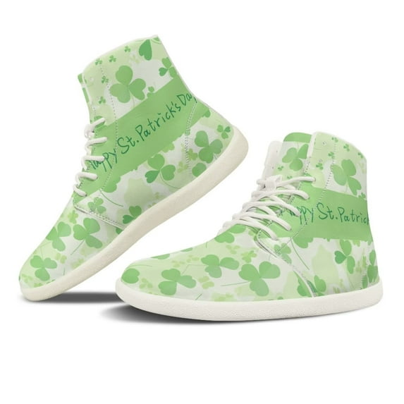 Psesaysky Happy St. Patrick's Day Printed Sneakers Comfortable Durable Casual Shoes for Women Girls Size 6-13.5