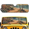 thumbnail image 1 of Psesaysky Hawaiian Beach Windshield Sun Shade for Car Off-road Vehicle SUV Truck (52.95x16.14 Inches), Sun Shade Windshield, Shades for Windows, Protector Blocks UV, Funny Car Decor, 1 of 7