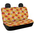 thumbnail image 1 of Psesaysky Hibiscus Pineapple Full Wrap Rear Bench Car Seat Cover for Car Interior Automotive, Stretchy All Weather Back Seat Cover Protectors 2 Pack, 1 of 4