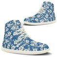 thumbnail image 1 of Psesaysky High-Top Barefoot Shoes with Tropical Flowers Lightweight Wear-Resistant Sneakers for Women Size 6-13.5, 1 of 7