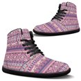 thumbnail image 1 of Psesaysky High-top Barefoot Shoes with Tribal Stripes Fox Women Casual Tennis Walking Shoes Wide Toe Box Zero Drop Sneakers, 1 of 7