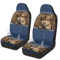 thumbnail image 1 of Psesaysky Highland Cow Car Seat Covers, 2 Pack Waterproof Polyester Seat Cushion Covers for Most Suv Cars and Trucks, 1 of 12