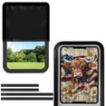 thumbnail image 1 of Psesaysky Highland Cow Daisy RV Door Window Shade Cover Privacy and UV Rays Protection Blackout Shades USA Flag RV Interior Accessories 17.3x26 inch, 1 of 7