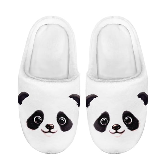 Psesaysky Kids Winter Slippers with Panda Face House Slippers with Anti-Slip Rubber Sole Children Indoor and Outdoor Cozy House Slippers