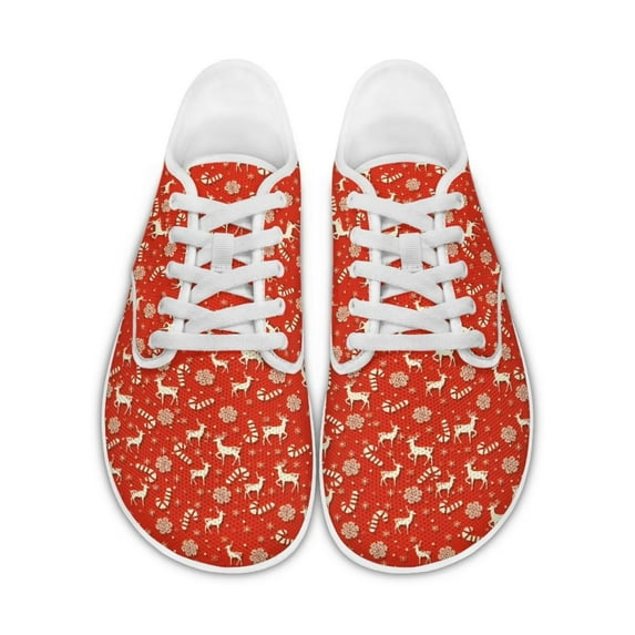 Psesaysky Lace-up Barefoot Sneakers Women Comfortable Casual Shoes Wide Toe Box Christmas Gift for Women
