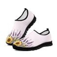 thumbnail image 1 of Psesaysky Lavender Sunflowers Printed Sneakers Women's Slip on Anti-Slip Breathable Walking Shoes Size 5.5-11.5, 1 of 7