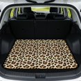 thumbnail image 1 of Psesaysky Leopard Print Pattern Rear Seat Cover Protector, Durable Machine Washable Dog Seat Cover, Trunk Protection for Vacation, 1 of 7