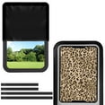 thumbnail image 1 of Psesaysky Leopard Print RV Door Window Shade, Foldable Hook and Loop Fastener RV Blackout Window Cover, UV Rays Protection for Camper Trailer Door, Light-resistant Fabric, 1 of 7