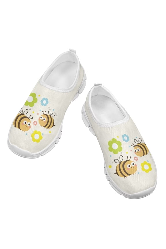 Little Bee Causal Shoes for Child Little Girls Low-Cut Sneakers Suitable for Spring and Autumn Size 11-15