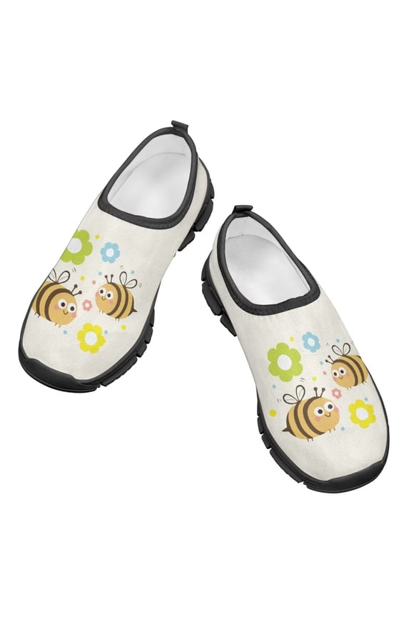 Little Bee Causal Shoes for Child Little Girls Low-Cut Sneakers Suitable for Spring and Autumn Size 11-15