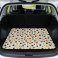 thumbnail image 1 of Psesaysky Machine Washable Cargo Liner for Cars SUVs 29" x 39", Multicolor Dog Paw Print Scratch-proof Car Trunk Mat Duty Dog Seat Cover for Rear Cargo, 1 of 7