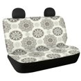 thumbnail image 1 of Psesaysky Mandala Flower Pattern Rear Bench Seat Covers for Cars, 2 Piece Soft Washable Back Seat Protectors for Sedan and Truck, 1 of 7