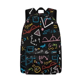 Psesaysky Math Science Doodle Girls Boys Lightweight Backpack Kids BookBag Rucksack for Teens