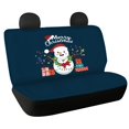 thumbnail image 1 of Psesaysky Merry Christmas Rear Bench Seat Covers with Snowman Pattern, Waterproof Stretch Protectors for SUV Truck Auto Interior, 2 Pack, 1 of 4