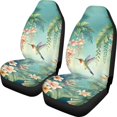 thumbnail image 1 of Psesaysky Non-Slip Vehicle Seat Covers for SUV, Washable Nonslip Front Seat Cover Polyester 2pcs, Tropical Hummingbird, 1 of 12