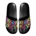 thumbnail image 1 of Psesaysky Numbers Graffiti Slide Sandals for Women Girls Fashionable Comfortable Beach Sandals Lightweight Durable Flip-Flops, 1 of 4