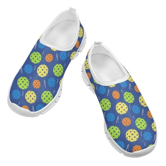 Psesaysky Pickleball Casual Shoes Loafers for Kids Unisex Shock-Absorption Comfortable Sneakers Size 11-15