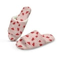 thumbnail image 1 of Psesaysky Pink Mushroom Daisy Print Slippers for Women Japanese Style House Slippers Indoor Lightweight Open Toe Bathroom Slides Soft Sole Sandals for Home Use, Size 12-13, 1 of 7