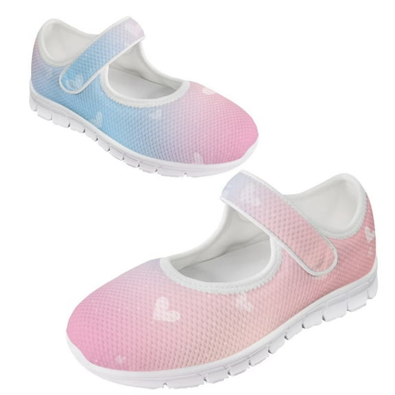 Psesaysky Pink Velcro Casual Shoes for Women Ladies Stylish Comfortable Sneakers Valentine Gift for Wife Size 5.5-10
