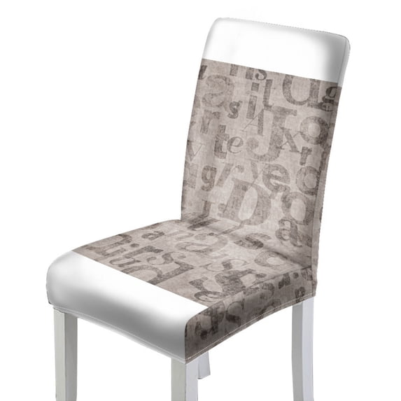 Psesaysky Polyester Fabric Dining Chair Covers for Kitchen Dining Room ...