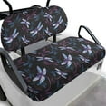 thumbnail image 1 of Psesaysky Purple Dragonfly Print Golf Cart Front Seat Cover(Seat Cushion Cover + Backrest) Breathable Adjustable Golf Seat Covers for Ezgo Club Car Cart All Seasons No Stapler Required, 1 of 8