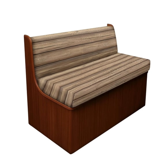 Psesaysky RV Dinette Cushion Covers Brown Wood Print Camper Couch Covers 2pcs Set Comtable Bench Seat Protectors Backrest Cover Accessories for RV Camper Travel Trailer Motorhome