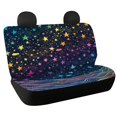 thumbnail image 1 of Psesaysky Rainbow Gradient Stars Pattern Rear Seat Covers for SUV, 2pcs Non-Slip Bottom Cushion Covers Durable Scratch Proof Back Seat Protectors, 1 of 4
