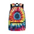 thumbnail image 1 of Psesaysky Rainbow Tie Dye Theme Design Kids Travel Backpack for Boys and Girls Large Capacity Schoolbag for Bookbag Back to School Bags for Elementary Middle School Student, 1 of 7