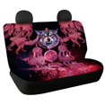 thumbnail image 1 of Psesaysky Rear Bench Seat Covers with Wolf Dreamcatcher Decoration, Comfortable Dirt Proof Stretch Covers, 2 Pack for SUV Truck Van Car Interior, 1 of 4