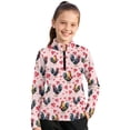 thumbnail image 1 of Psesaysky Rooster Pink Hearts Print Girls Half Zipper Sweatshirts Cute Trendy Fall Pullover Crop Tops for Teen Girls Long Sleeve Sweater Clothes Athletic Shirts 6-7 Years, 1 of 6