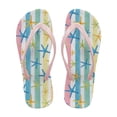 thumbnail image 1 of Psesaysky Sea Starfish Printed Sandals for Indoor Outdoor Daily Wear Convenient Flip Flops for Women Girls Size 5-9, 1 of 7