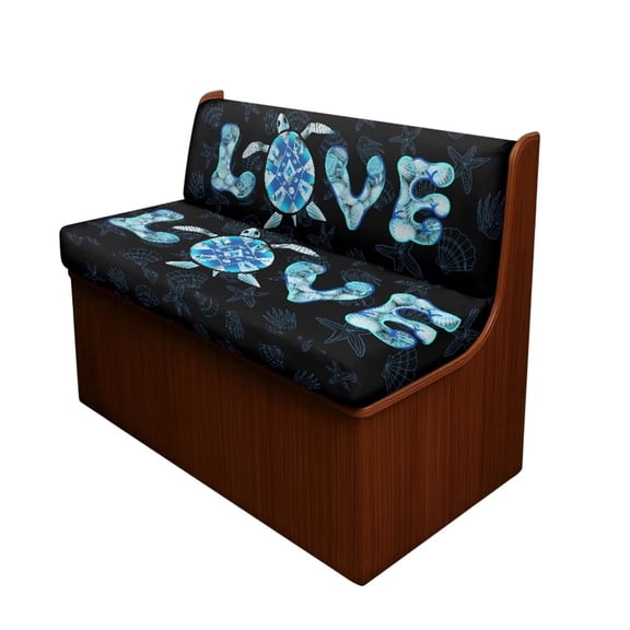 Psesaysky Sea Turtle Camper Couch Covers for RV 2 Piece Set Stretch Love RV Dinette Seat Slipcover Comfortable Sofa Chair Cover for Travel Trailer Couch Furniture Protector
