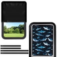 thumbnail image 1 of Psesaysky Sharks RV Door Window Shade for Total UV Protection, Half-Fold Design Window Sunshade Blinds for Camper Windows Travel Trailer Camping Accessories 17.3" x 26", 1 of 7